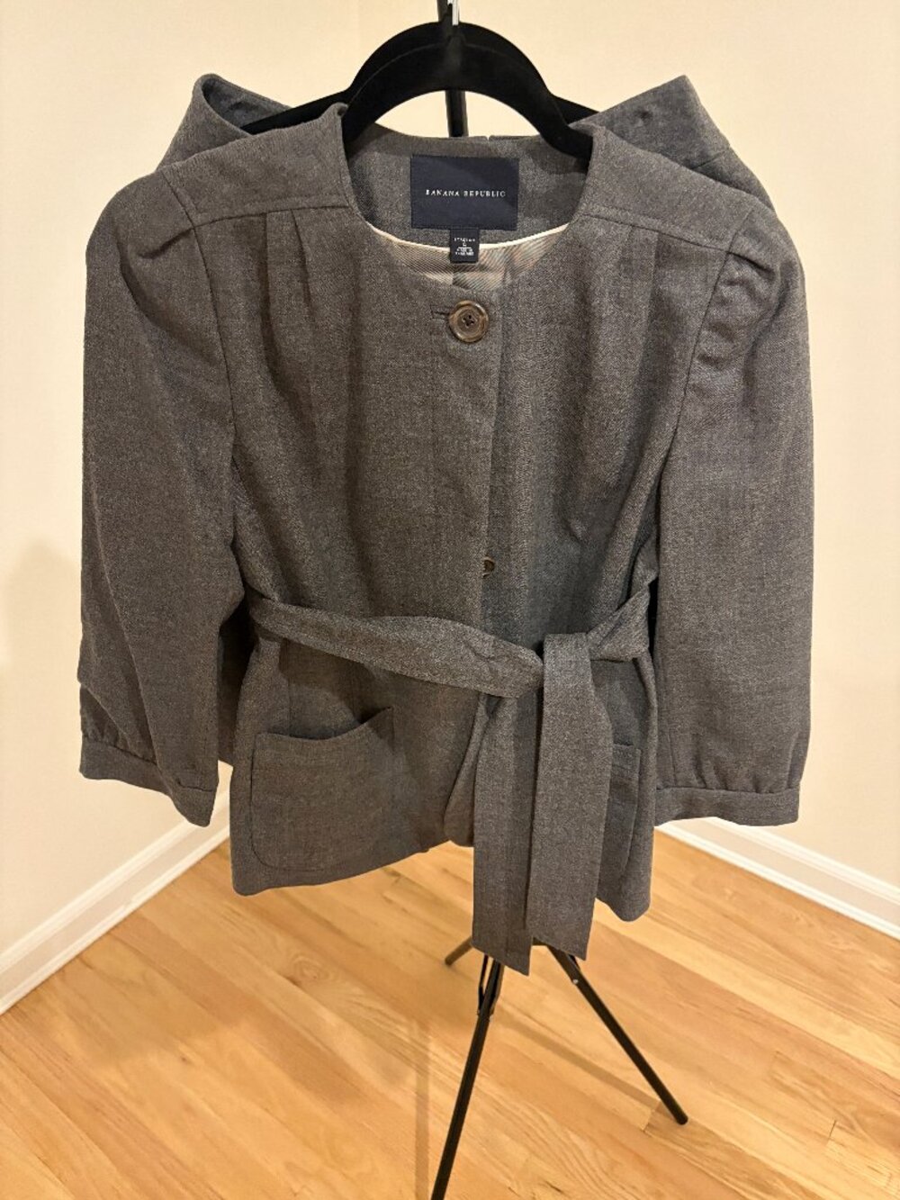 ✨ Banana Republic Wool-Blend Coordinated Set: Jacket (4) & A-Line Skirt (4P